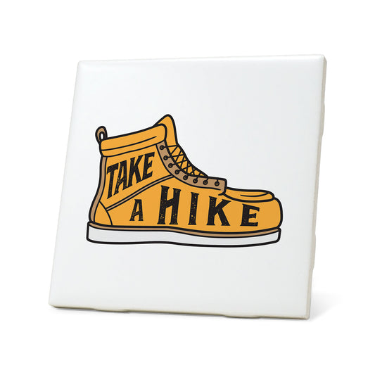 Take A Hike Badge Coaster