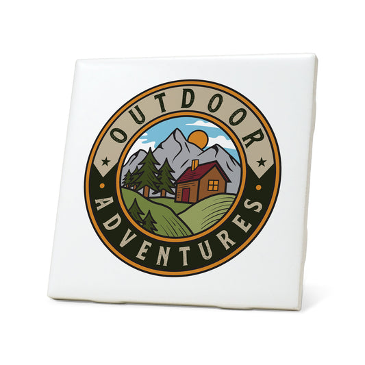 Outdoor Adventures Badge Coaster