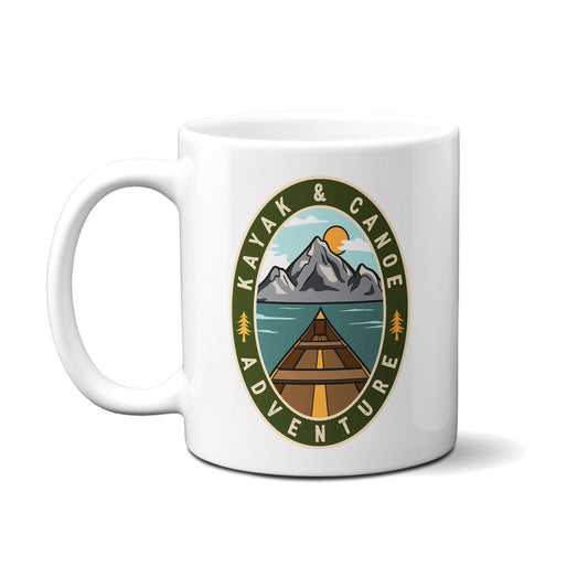 Kayak & Canoe Adventure Badge Mug