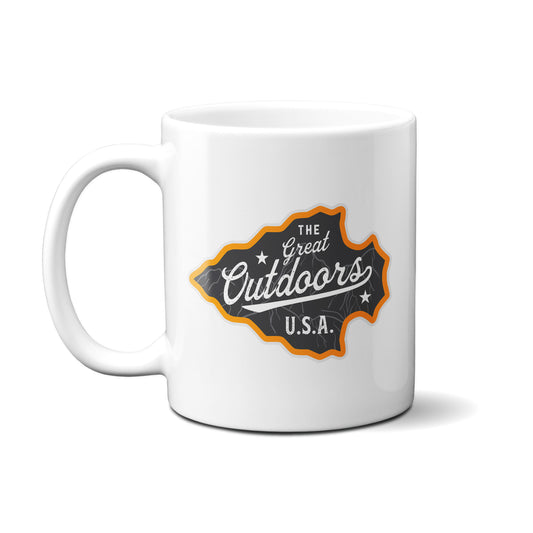 The Great Outdoors USA Badge Mug