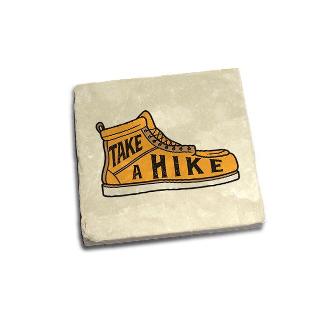 Take A Hike Badge Coaster