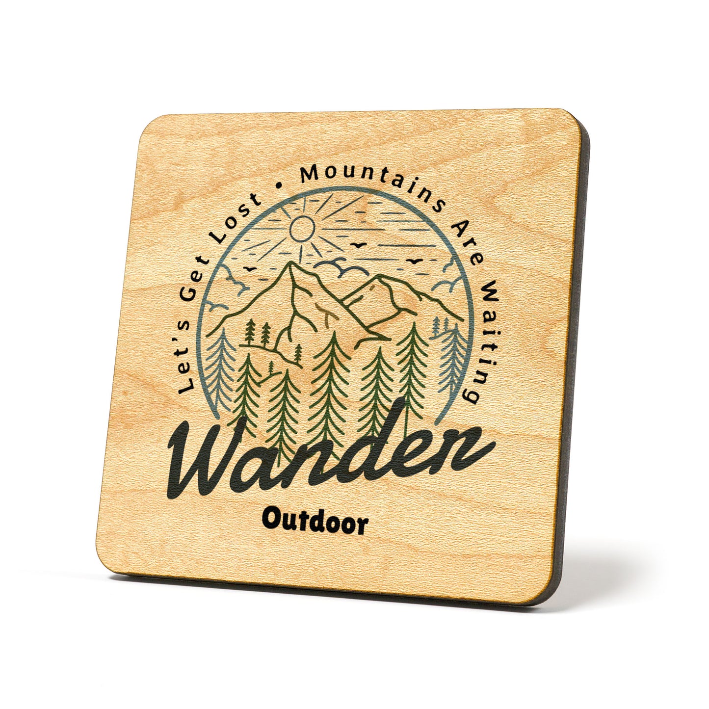 Wander Outdoor Badge Coaster