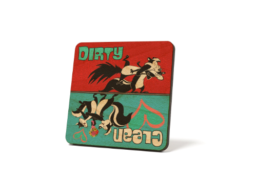 Pepe Le Pew Dirty Clean Dishwasher Magnet