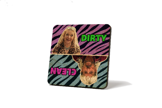 Joe Exotic - Carol Baskin Dirty Clean Dishwasher Magnet